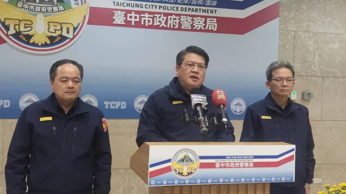 ▲勤工所長自戕案於今(4)日下午4時時，在警察局由副局長郭士傑說明（圖/記者鄧力軍翻攝）