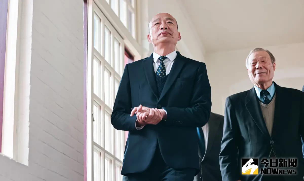 ▲立法院長韓國瑜上任第一天到各單位為視察。（圖／記者葉政勳攝 , 2024.02.05）