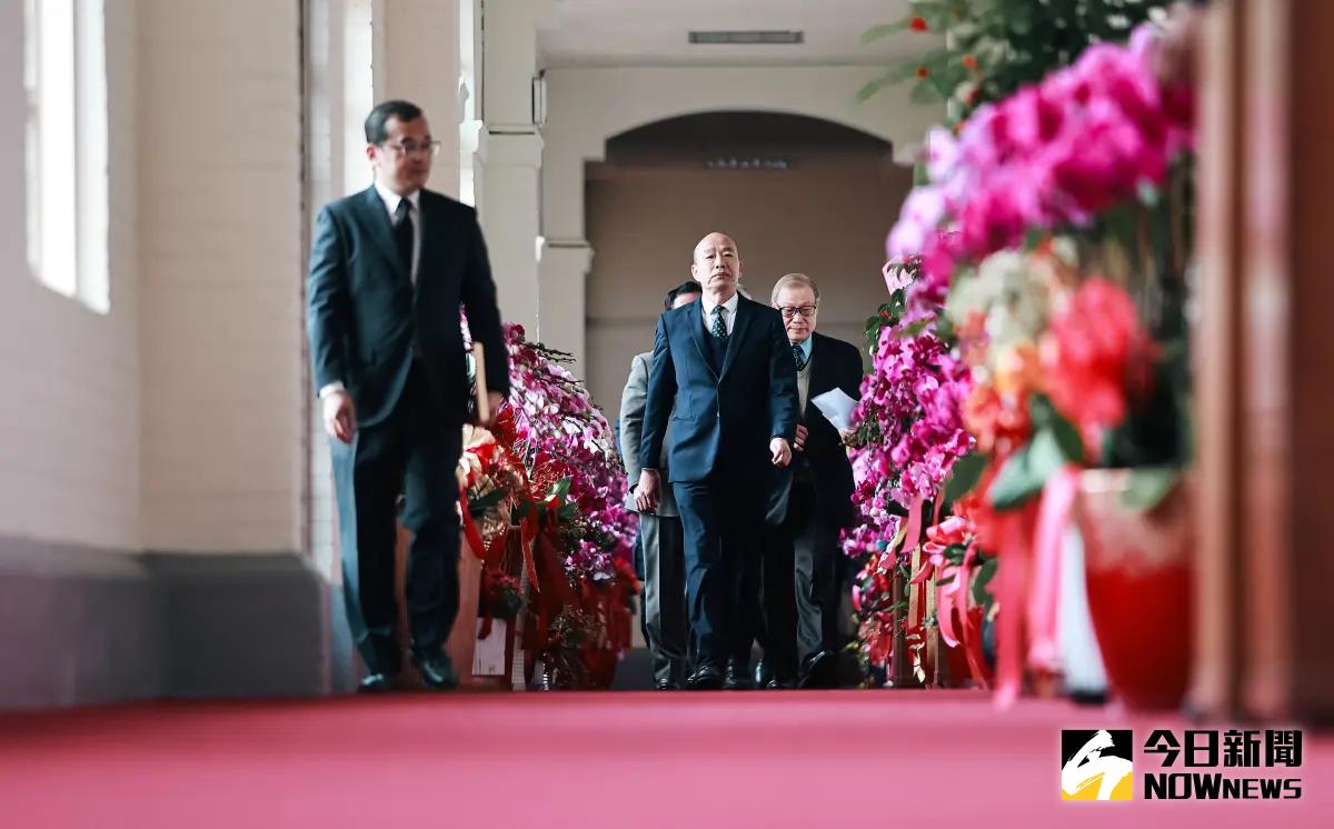 ▲韓國瑜今天到各單位為視察。（圖／記者葉政勳攝 , 2024.02.05）