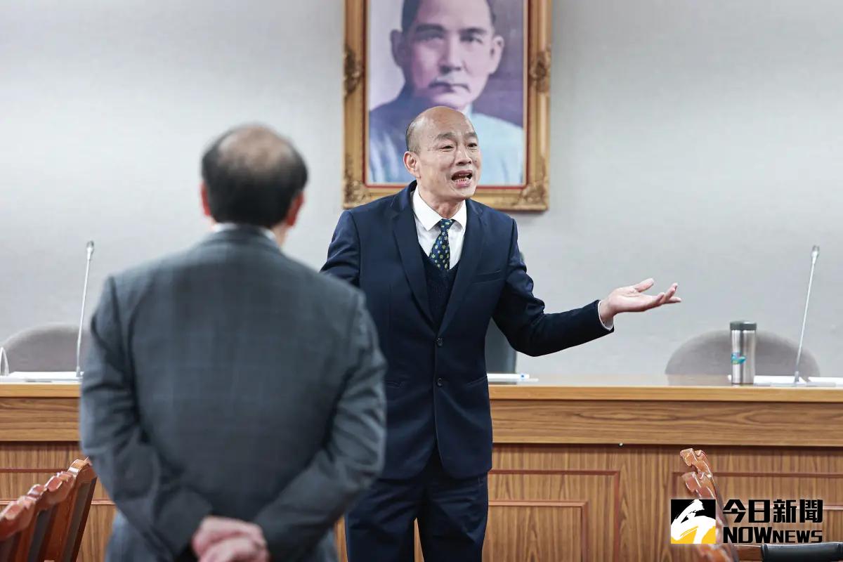 ▲關於國民黨團函請立法院長韓國瑜召集協商未果，黃揚明認為韓扮演了國民黨團衝過頭的煞車皮。（圖／記者葉政勳攝）