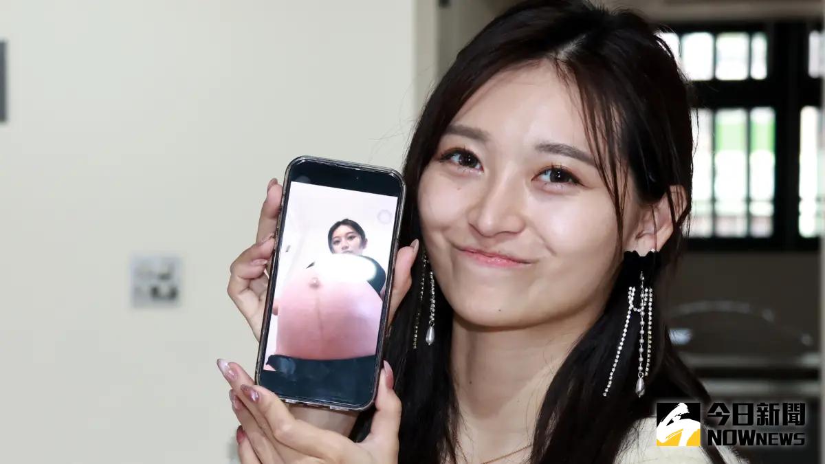 ▲祈錦鈅透露，她產後暴增20公斤，靠著持續的運動與保養，迅速在17天內瘦回來，而且完全沒有妊娠紋，皮膚非常好。（圖／記者吳翊緁攝影）