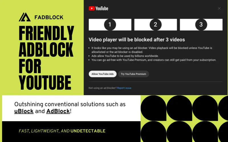▲「FadBlock」由0x48pira所開發，其功能直接把YouTube廣告加速播放，創造出「受傷的只有投放廣告的廣告主」的世界。（圖／取自Google商店）