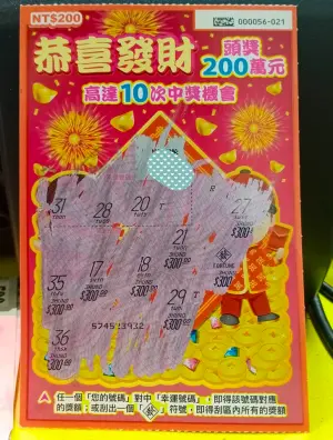 ▲網友分享自己玩刮刮樂幸運數字全部沒對中,不過因為該款刮刮樂有別的玩法,結果這張實際上是中3000元!(圖/我愛刮刮卡刮刮樂做公益) ▲網友分享自己玩刮刮樂幸運數字全部沒對中,不過因為該款刮刮樂有別的玩法,結果這張實際上是中3000元!(圖/我愛刮刮卡刮刮樂做公益)