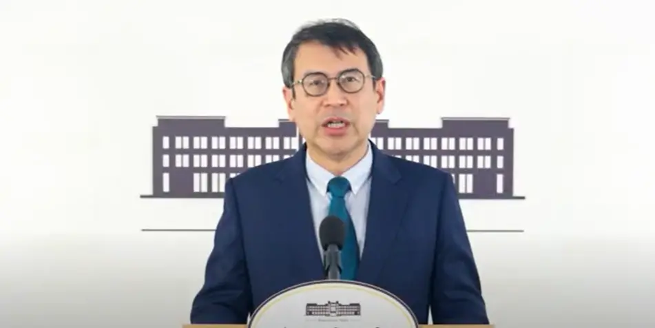 ▲行政院發言人林子倫強調，此事研判是屬於單一樣品檢體，而非系性事件。（圖／行政院提供）