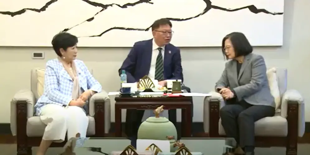 ▲蔡英文會見東京都知事小池百合子。（圖／總統府提供）