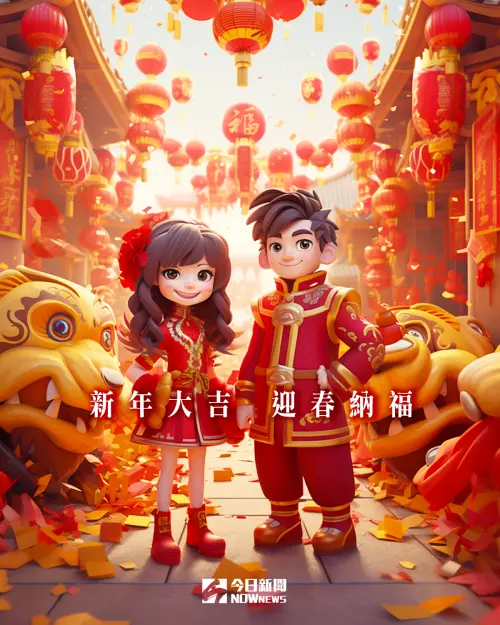 ▲2024龍年圖案賀卡。(圖/NOWnews社群中心製作) ▲2024龍年圖案賀卡。(圖/NOWnews社群中心製作)