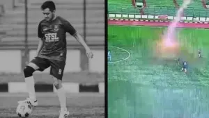 影／離奇！印尼足球選手比賽中突遭雷擊身亡　外媒曝光恐怖畫面
