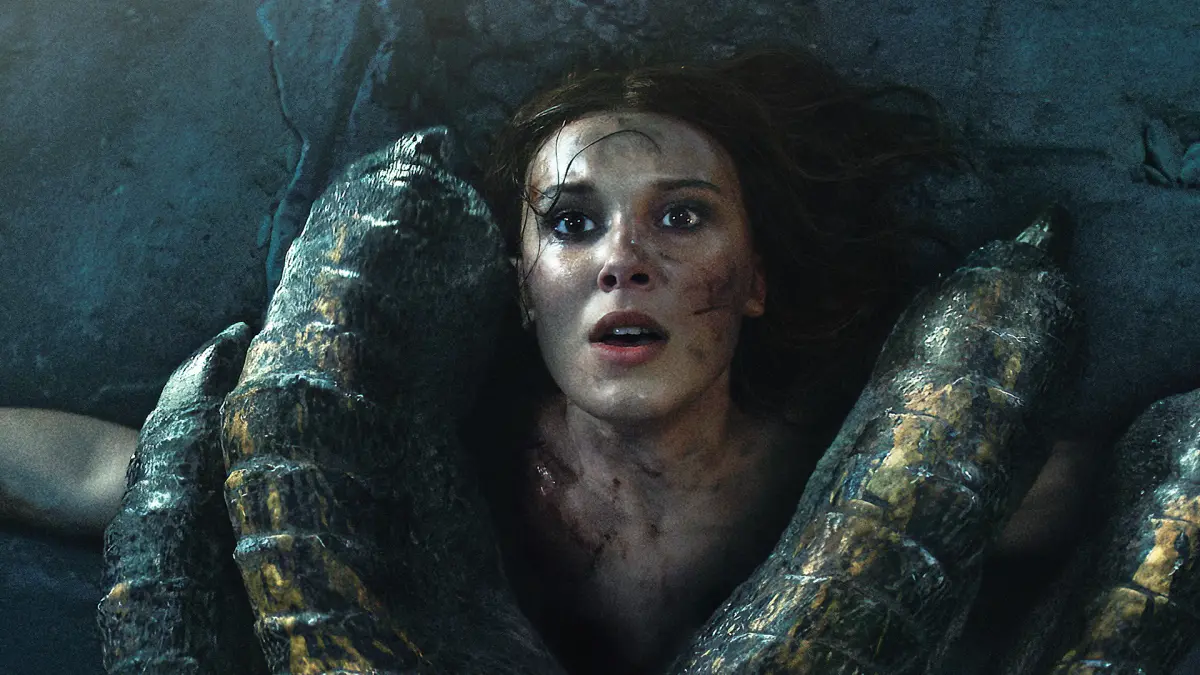 ▲《少女鬥惡龍》正式預告揭曉，米莉結婚卻遭活人獻祭，意外揭開王國祕辛，化身戰士迎戰拒等王子拯救。（圖／Netflix）