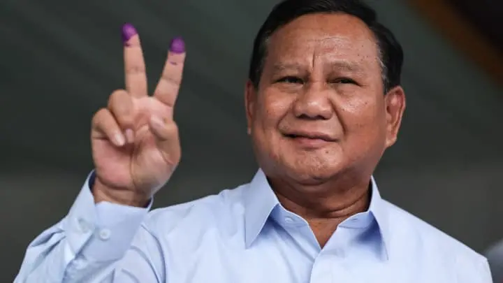 ▲ 印尼總統大選今登場，逐漸開出的票數由普拉伯沃領先。（圖／翻攝自普拉伯沃推特）