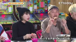 ▲峮峮(左)透露啦啦隊今年會擴編近30人,嚇得一旁KID直呼:「那也太多了吧!」(圖/星光雲!RUN新聞YouTube) ▲峮峮(左)透露啦啦隊今年會擴編近30人,嚇得一旁KID直呼:「那也太多了吧!」(圖/星光雲!RUN新聞YouTube)