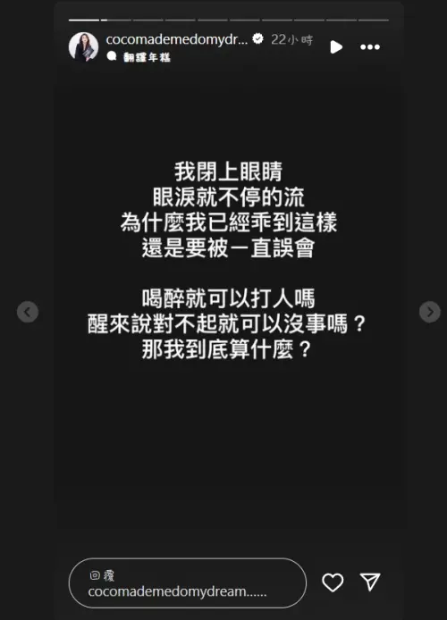 ▲林千又被家暴。(圖/林千又IG) ▲林千又被家暴。(圖/林千又IG)