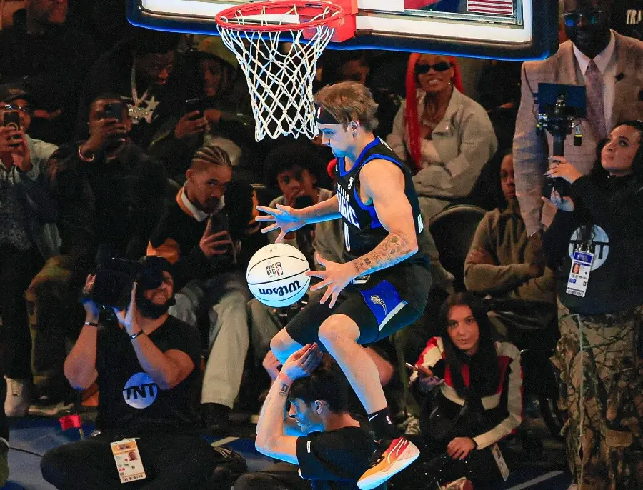 ▲NBA灌籃王Mac McClung衛冕成功，在灌籃大賽奪二連霸。（圖／取自社群媒體X）