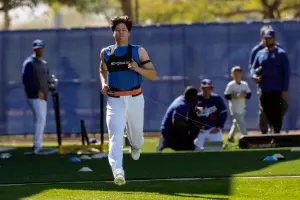 MLB／大谷翔平身穿背心訓練畫面曝光！厚實手臂肌肉意外成為焦點
