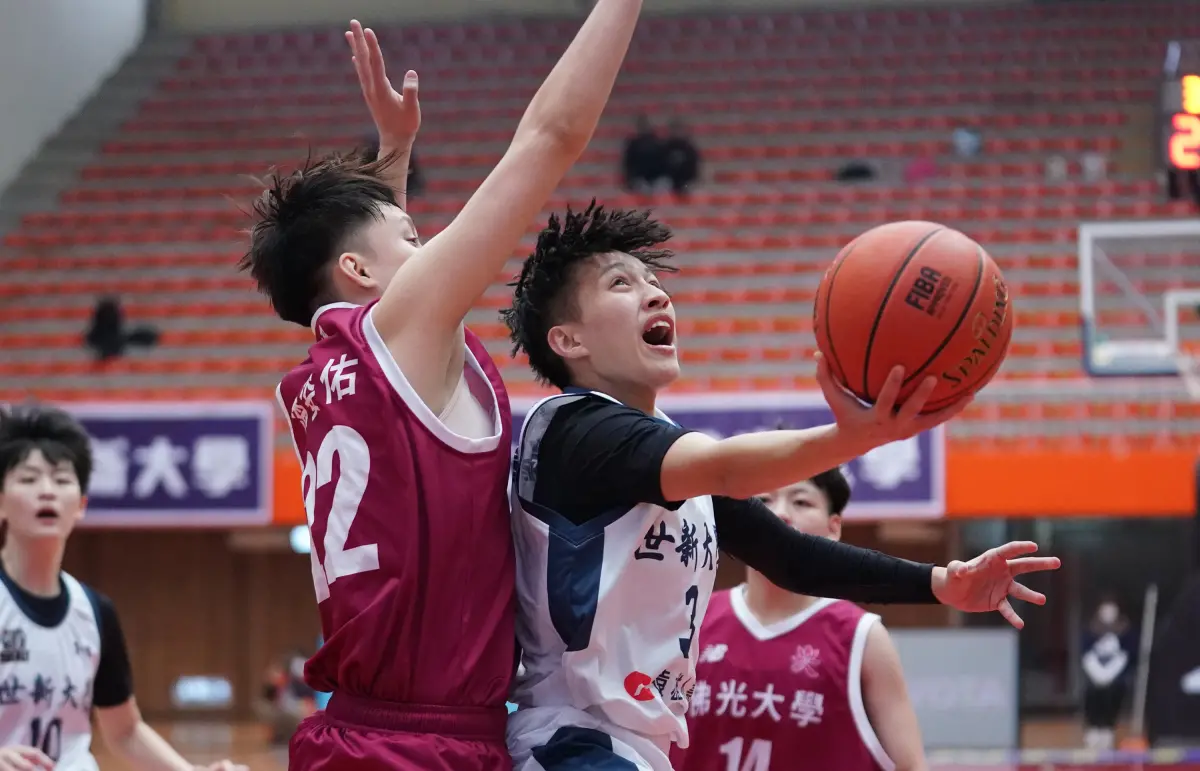 ▲世新大學主力後衛宋瑞蓁攻下14分。（圖／大專體總提供）