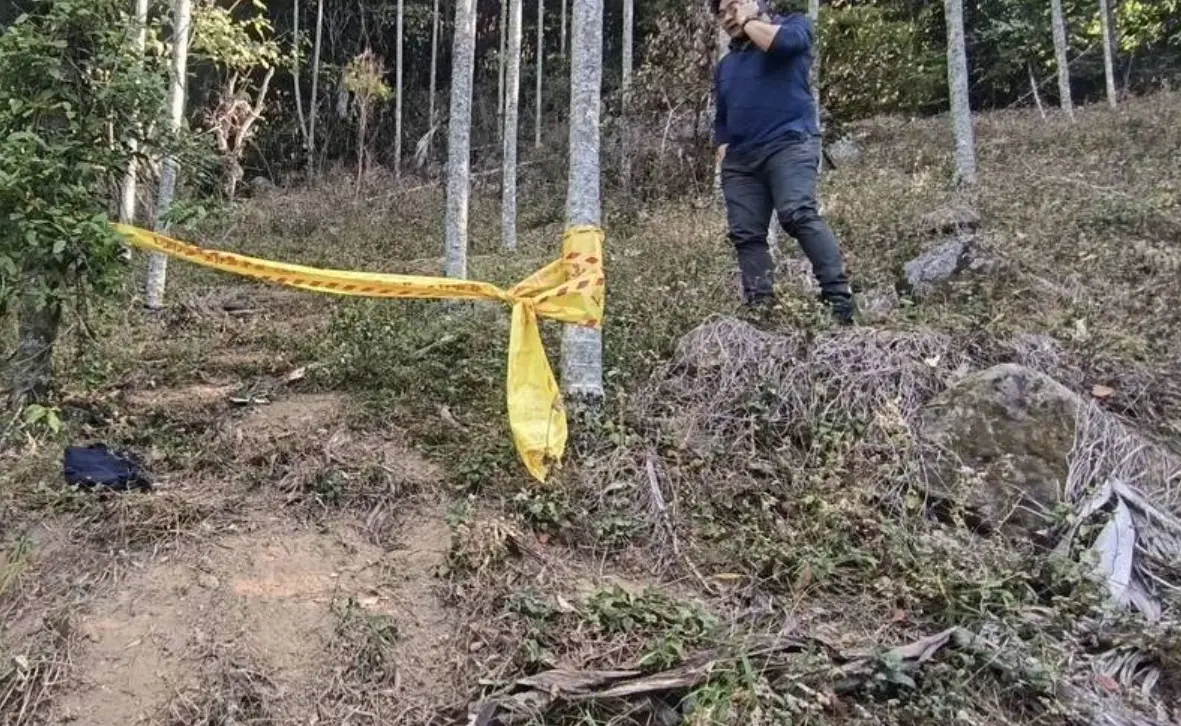 ▲南投縣國姓鄉乾溝村山區今年2月間發生一起槍擊命案，51歲謝姓警員與友人上山打獵意外遭誤殺。（圖／民眾提供）