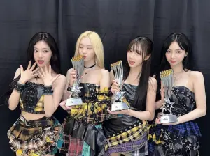 ▲《HMA》頒獎典禮邀請到許多人氣偶像團體出席，如aespa（上圖）、NCT、ZB1等。（圖／HMA官方IG）