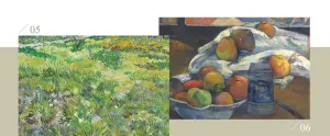 ▲左：文森．梵谷（1853–1890）《長草地與蝴蝶》（局部），1890；右：保羅．高更（1848–1903）《窗前的果盆和啤酒杯》（局部）。（圖／翻攝自奇美博物館官網© The National Gallery, London）