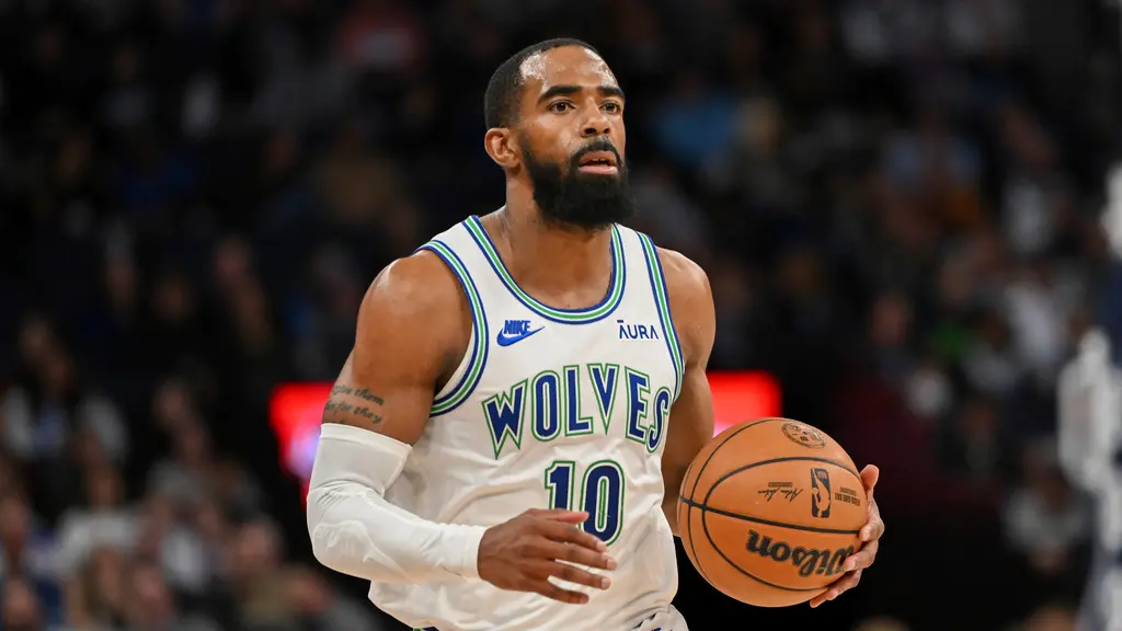 ▲36歲NBA老將Mike Conley在關鍵第五戰因傷無法出賽，讓金塊隊有好機會聽牌。（圖／美聯社／達志影像）