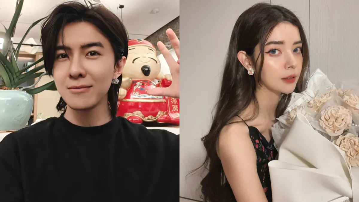 ▲唐禹哲（左圖）和未婚妻、200億混血千金蘇小軒現蹤信義區。（圖／翻攝自唐禹哲、蘇小軒臉書）