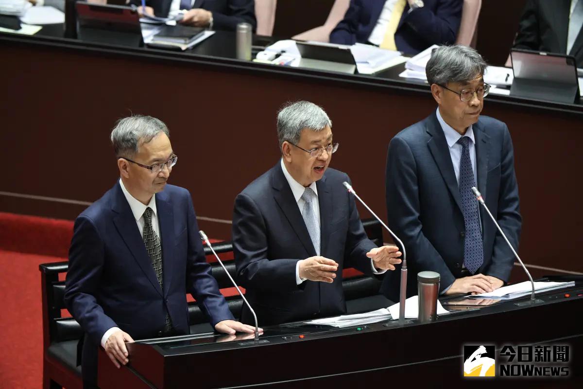 ▲行政院長陳建仁接受質詢。（圖／記者陳明中攝，2024.02.20）