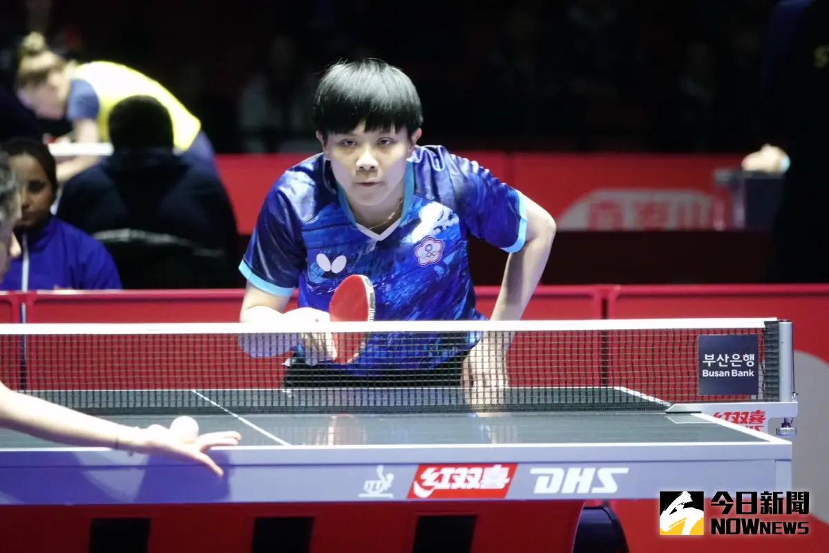 ▲台灣女團逆轉印度晉級8強，前進巴黎奧運，鄭怡靜獨拿2點。（圖／陳云茹攝）