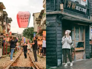 新北一日遊｜在平溪放天燈逛老街、到無人小站旁的咖啡廳喝下午茶，沿著平溪支線來趟小旅行
