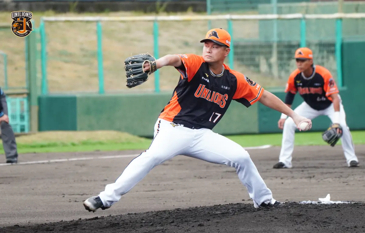 ▲統一獅派出本土左投面對韓職韓華鷹B隊，主投3局無失分。（圖／統一獅提供）