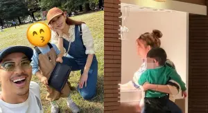 林志玲單手抱2歲兒子吃飯　路人見小孩顏值「心臟軟掉」：救命啊
