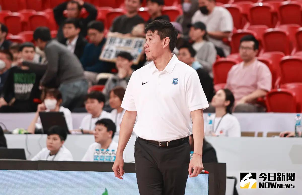 ▲2024亞洲盃男籃資格賽，中華隊總教練桑茂森。（圖／記者葉政勳攝 , 2024.02.22）