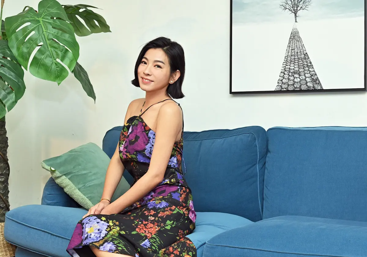 ▲米可白今日透露有新戀情，對方身分是以前認識的人，強調自己目前會以工作為重。（圖／台視提供）