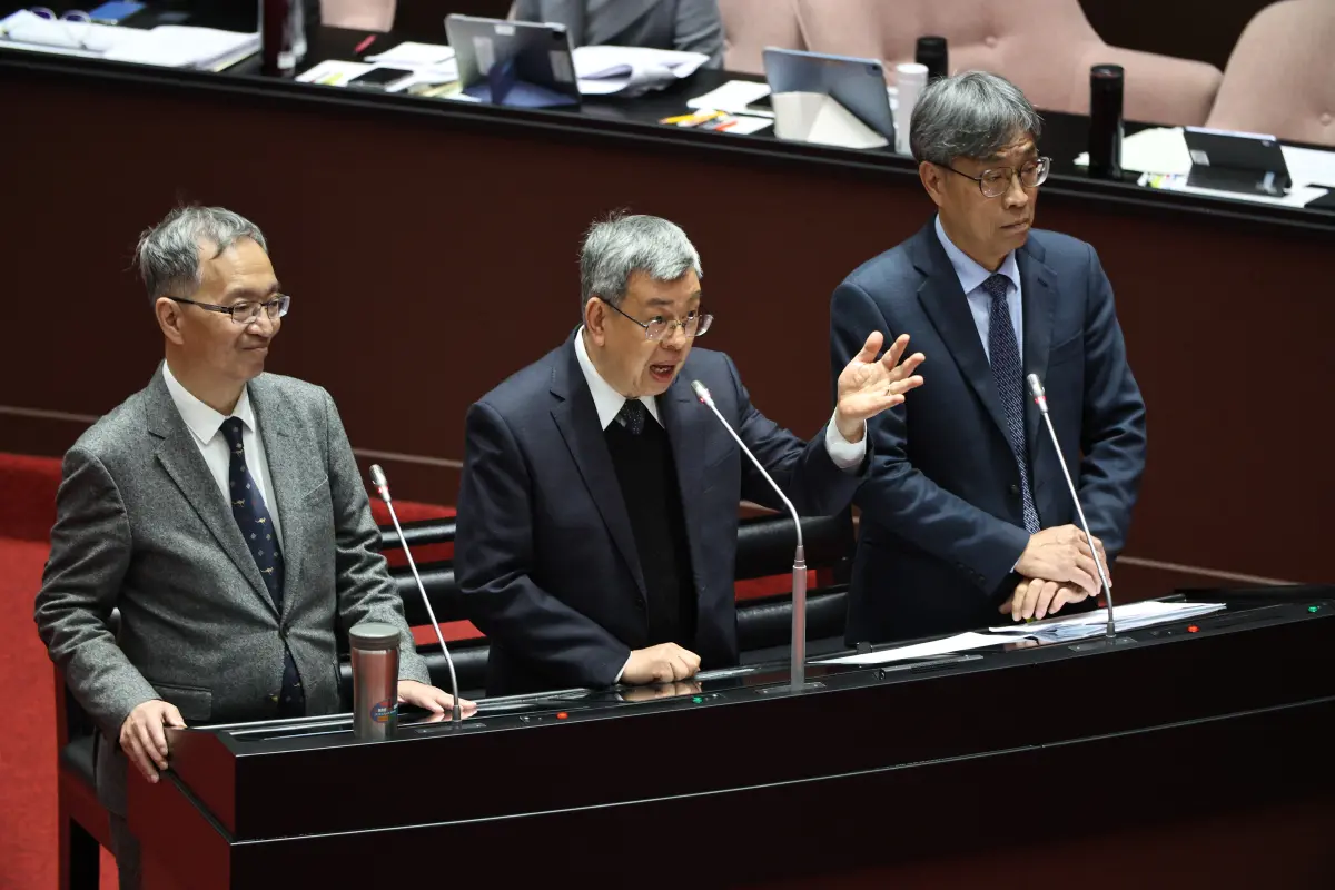 ▲陳建仁下午赴立法院備詢。（圖／記者陳明中攝，2023.02.23）