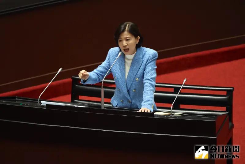 ▲國民黨立委王育敏請辭兒盟董事。(圖/記者陳明中攝,資料照)