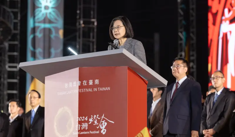 出席台灣燈會開幕　蔡英文讚：呈現台南文化底蘊、科技與未來