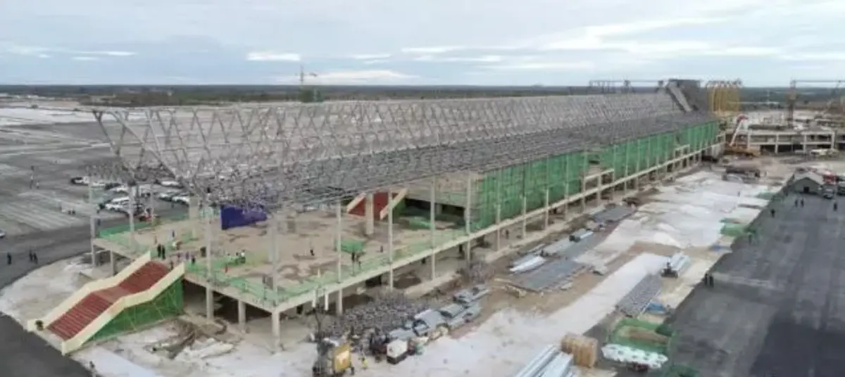 ▲日本媒體披露柬埔寨多個機場因中國資金枯竭，恐陷入爛尾狀態。（圖／翻攝自新華社）