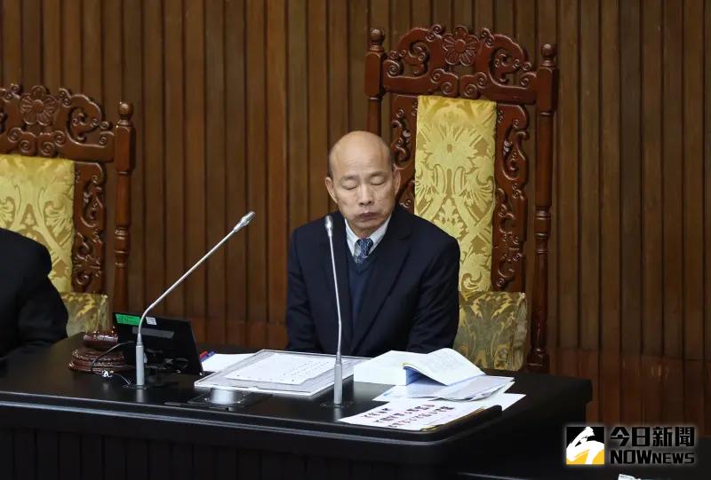 ▲立法院長韓國瑜主持院會,冗長院會略顯疲態。(圖/記者陳明中攝,2024.02.27)