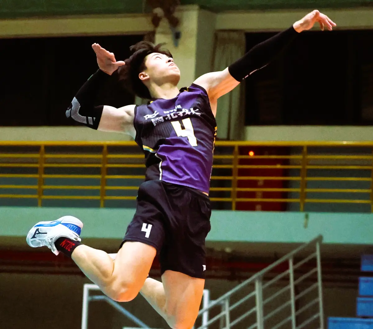 ▲國北教大李元，在大專排球聯賽複賽對彰師大之戰，豪奪46分。（圖／大專體總提供）