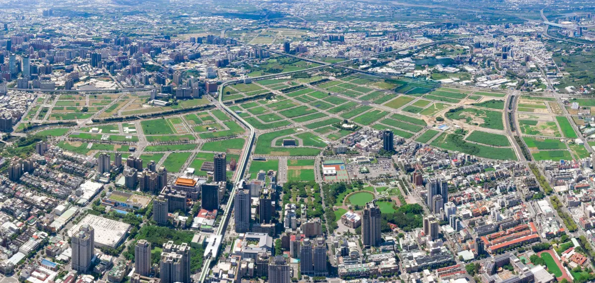 ▲台中市即將讓售的第13期大慶市地重劃空拍圖。（圖／台中市政府提供，2024.02.29）