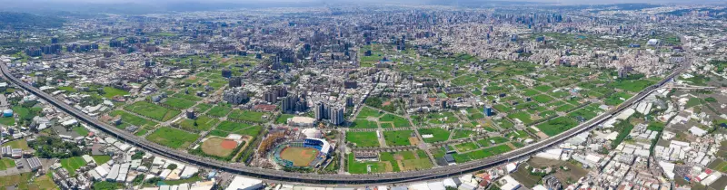 ▲台中市即將讓售的第14期美和庄市地重劃空拍圖。（圖／台中市政府提供，2024.02.29）