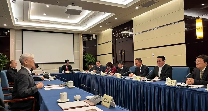▲國民黨副主席夏立言在深圳與台協展開會談。（圖／國民黨提供）