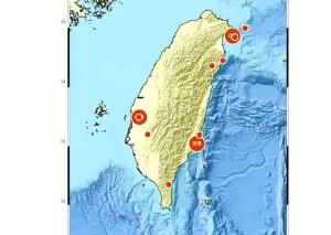 ▲2024年2月台灣發生的地震「東一個西一個」出現，難免令人懷疑地震是否進入活躍期。（圖／中央氣象署提供）