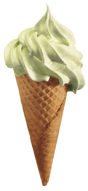 ▲IKEA的「薄荷萊姆風味霜淇淋」結合清新的薄荷香氣和微微酸爽的萊姆風味，每支銅板價20元。（圖／IKEA提供）