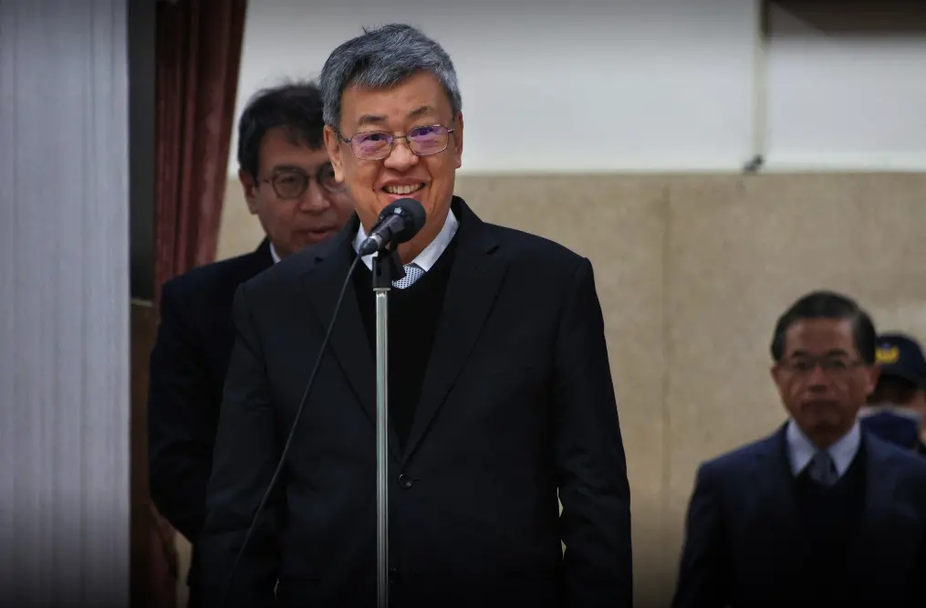 ▲陳建仁上午赴立院，回應黃偉哲被約談一事。（圖／記者陳明中攝，2023.03.01）