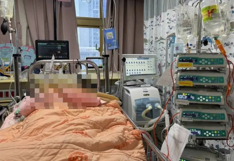 ▲彰化伸港3姊弟遭遇車禍撞擊，9歲妹妹嚴重腦部損傷導致OHCA，至今仍是昏迷指數3。（圖／翻攝畫面）