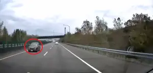 國6愛蘭段驚見三寶!小轎車逆向狂衝 目擊車主嚇壞:真的不要命