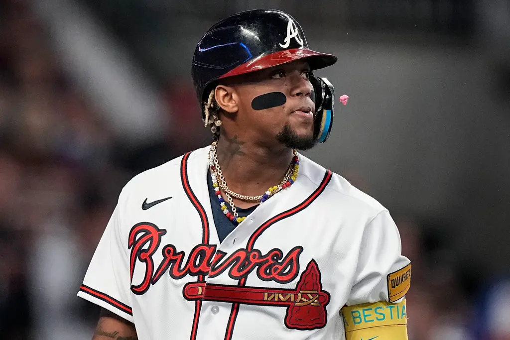 ▲陣中擁有「國聯MVP」Ronald Acuna Jr.的亞特蘭大勇士，被看好新賽季有望爭冠。（圖／美聯社／達志影像）