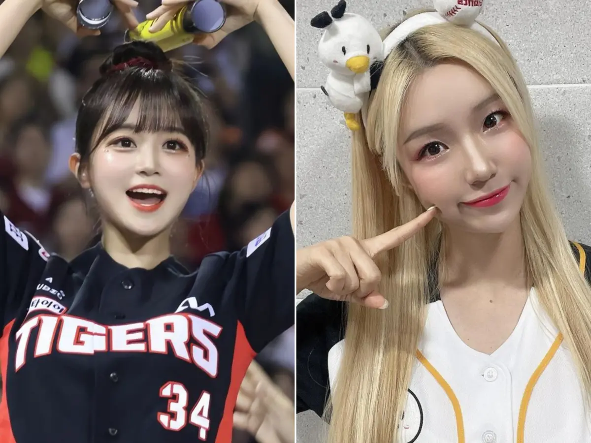 ▲中信兄弟隊宣布引進韓國外援加入Passion Sisters行列，起亞虎隊啦啦隊長邊嘏燏（左）以及樂天巨人隊的李丹妃，邊嘏燏是李多慧前隊長。（圖／翻攝邊嘏燏、李丹妃IG）