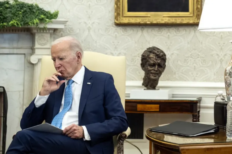 ▲美國總統拜登（Joe Biden）1日宣布，將在未來幾天向加薩空投物資，但依然受到許多批評與質疑。（圖／美聯社／達志影像）