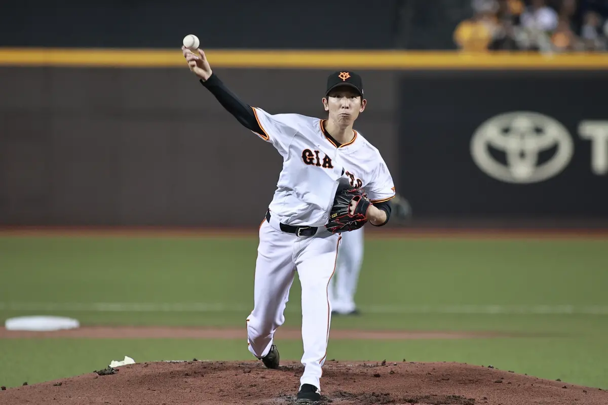 ▲讀賣巨人投手戶鄉翔征擔任日職開幕戰先發投手。（圖／記者葉政勳攝）