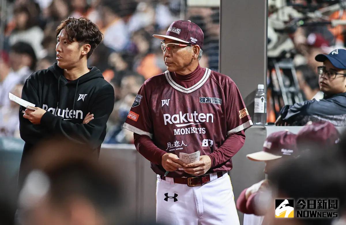 ▲樂天桃猿主場首戰可能改在桃園以外其他球場，圖為總教練古久保健二。（圖／記者葉政勳攝 , 2024.03.03）