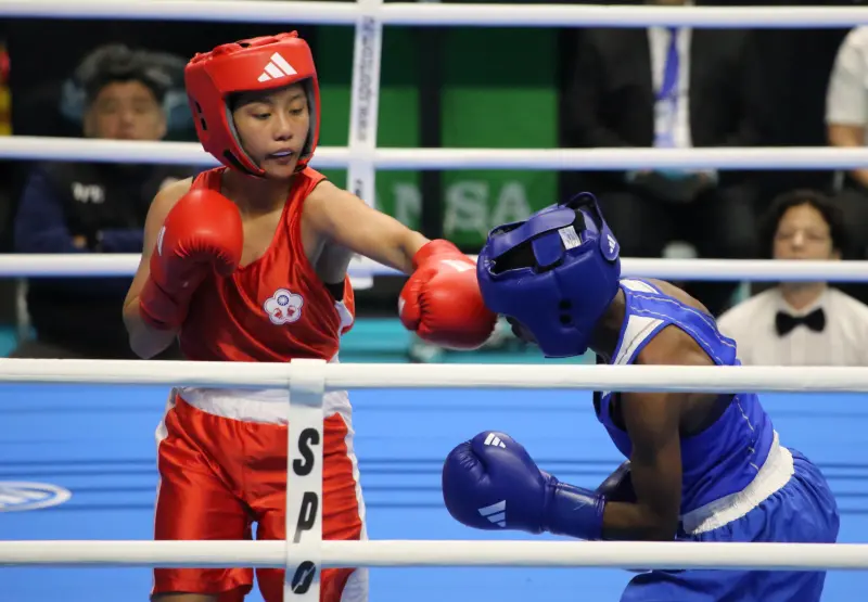 ▲18歲小將郭怡萱在世界區資格賽首輪奪勝。（圖／拳擊協會提供）